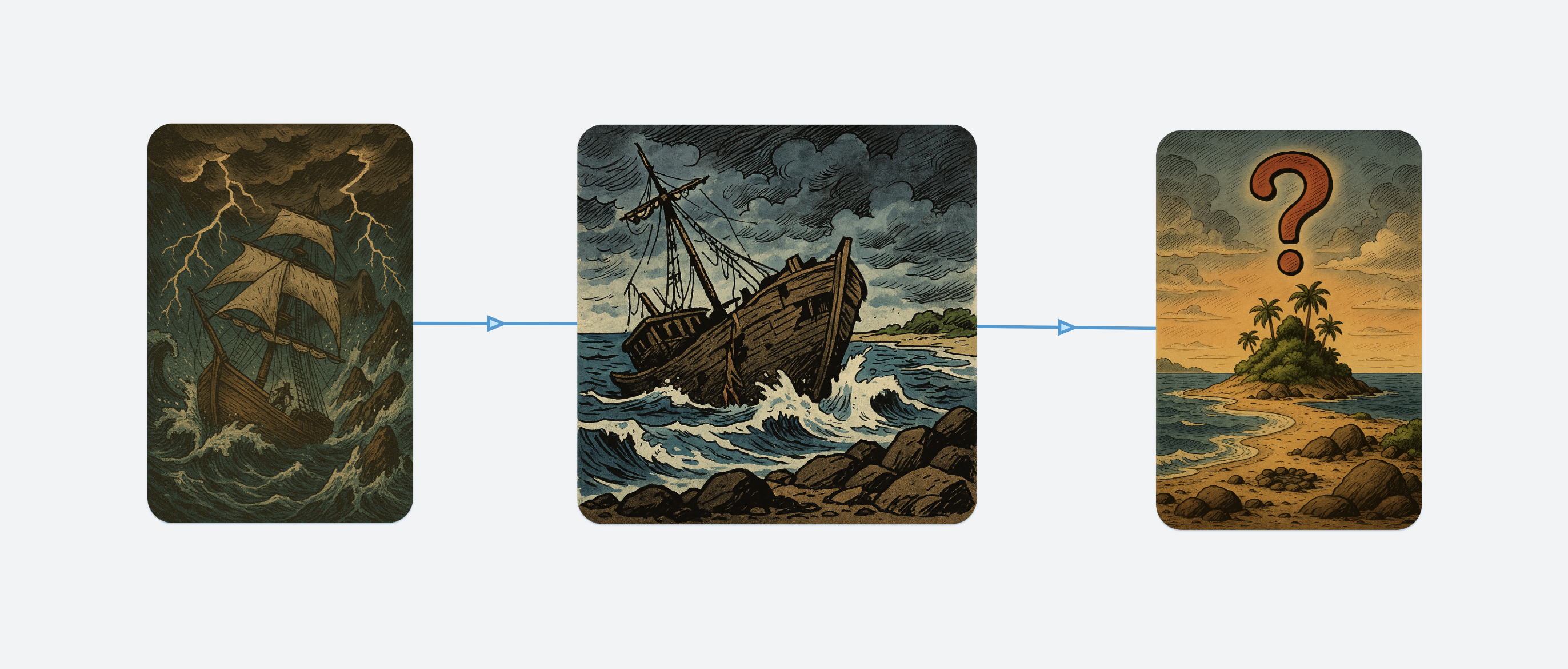 The Wreckage on Mysterious Island